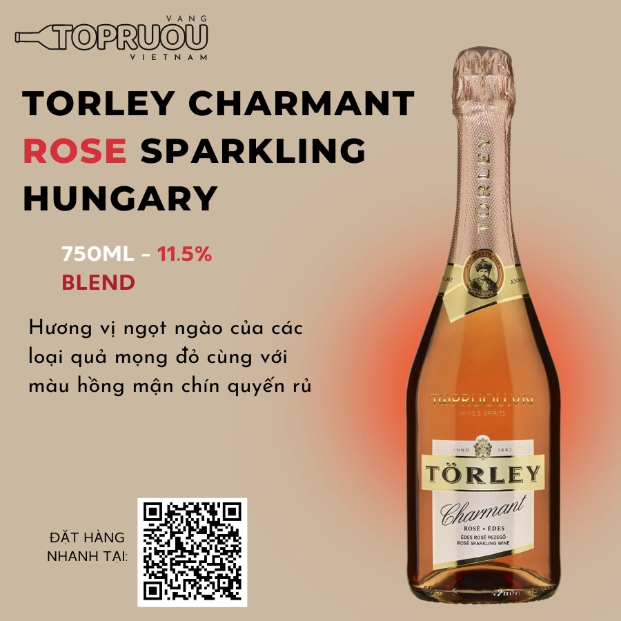 TORLEY CHARMANT ROSE SPARKLING  HUNGARY