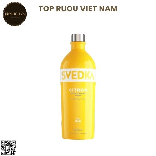 Vodka Svedka Citron 750ml – 35% – Thụy Điển