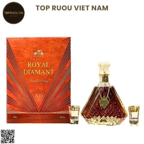 Brandy XO Royal Diamant – 700ml – 40% – Pháp