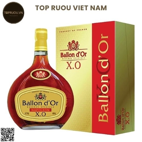 Brandy Xo Ballon D’or (Mẫu cũ)  – 700ml – 40% – Pháp