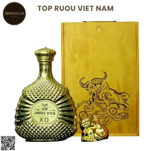 Brandy Xo janus Gold (Hộp Gỗ) – 700ml – 40% – Pháp