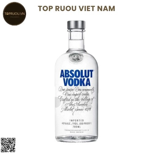 Vodka Absolute – 700ml – 40% – Thụy Điển