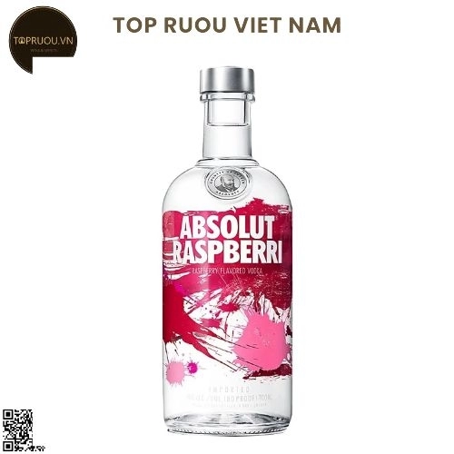 Vodka Absolut Raspberri (Mâm Xôi) – 700ml – 40%  – Thụy Điển