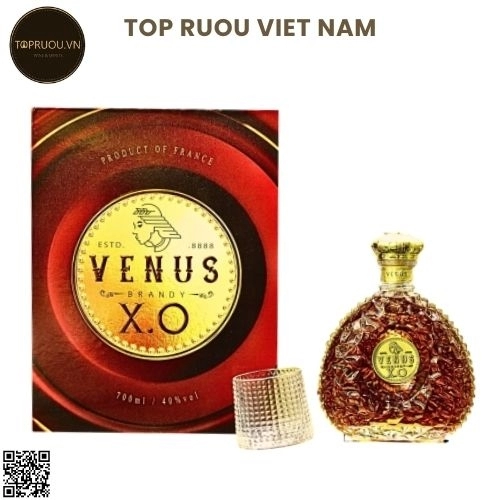 Brandy Xo Venus (chai Trong) – 700ml – 40% – Pháp