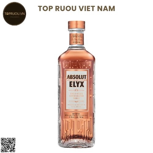 Vodka Absolut Elyx – 750ml – 40% – Thụy Điển