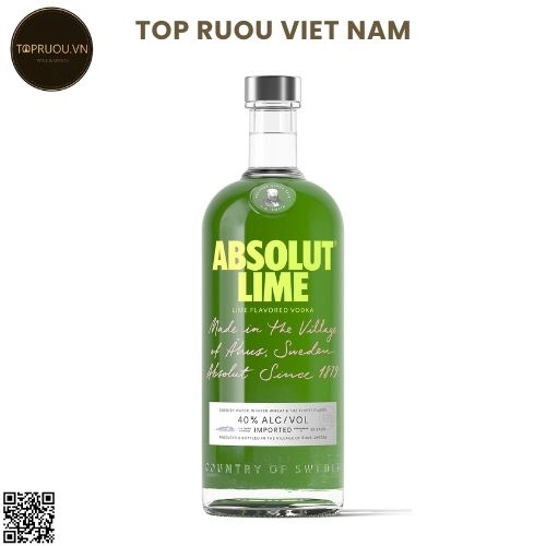 Vodka Absolut Lime  – 1000ml – 40% – Thụy Điển