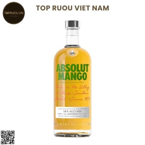 Vodka Absolut Mango (Xoài) – 1000ml – 40% – Thụy Điển