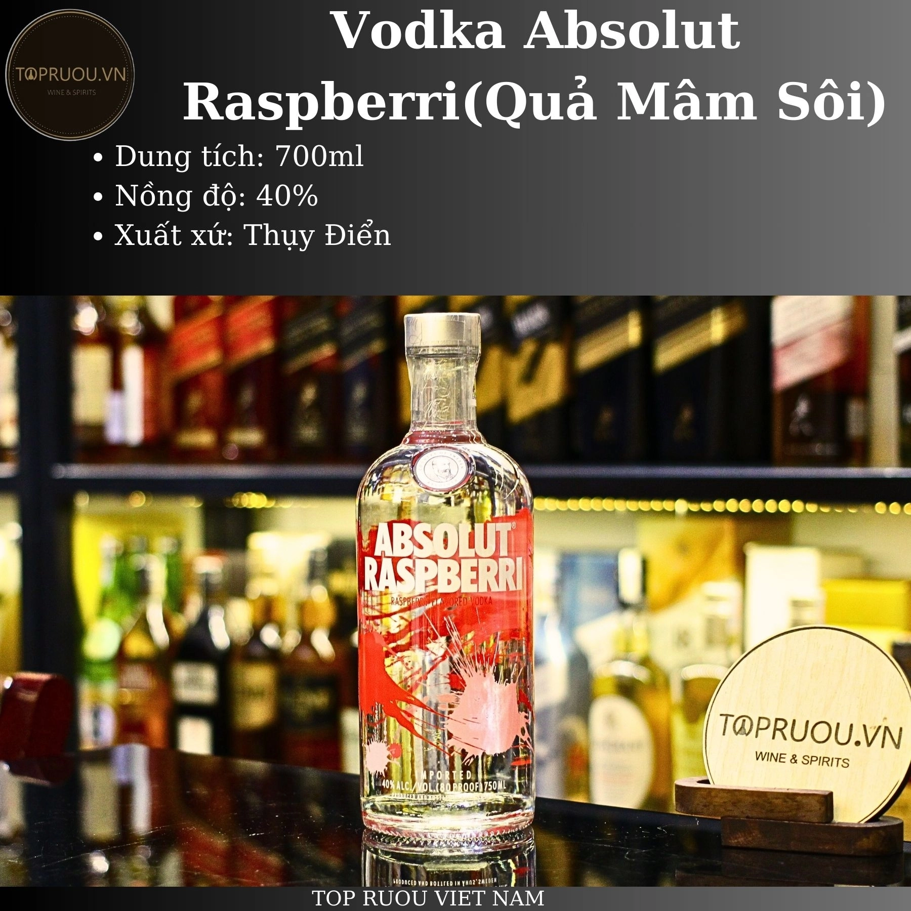 ABSOLUT RASPBERRI – 700ml