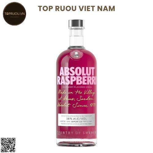 Vodka Absolut Raspberri (Mâm Xôi) – 1000ml – 40% – Thụy Điển