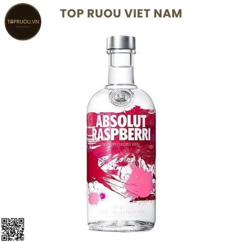 Vodka Absolut Raspberri (Mâm Xôi) – 700ml – 40%  – Thụy Điển