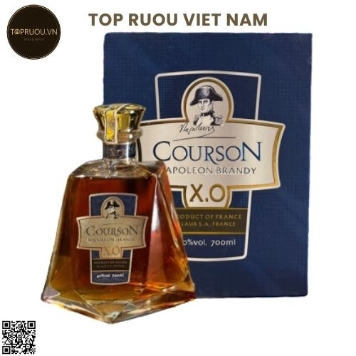 Brandy XO Napoleon Courson (Kèm Túi Giấy Hãng) – 700ml – 40% – Pháp