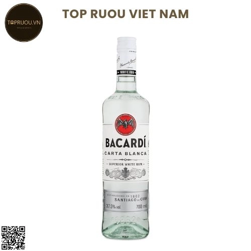 Rum Bacardi White – 750ml – 40% – Cuba