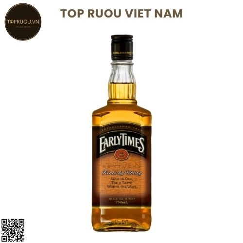 Whisky Early Times – 750ml – 40% – Mỹ