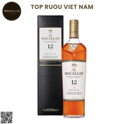 Whisky Macallan 12 Sherry Oak Cask – 700ml – 40% – Scotland