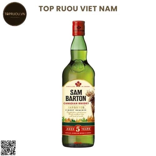 Whisky Sam Barton Canadian 5 Years – 700ml – 40% – Canada